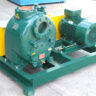 Electric drive Pioneer wet prime solids handling pump for industrial effluent at a food plant